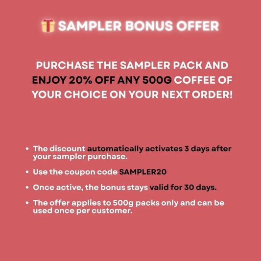 The Ultimate Sampler Box - 6 Coffees | 50gms each