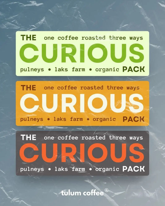 The Curious Pack - One coffee 3 roasts - 255gms